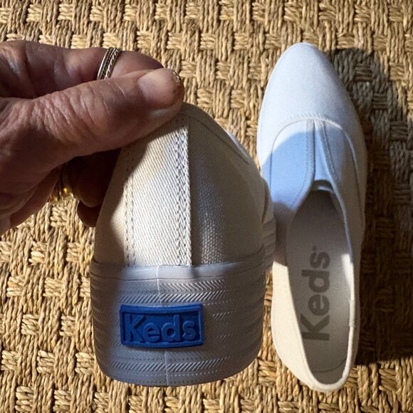 NWT Keds Point Slip Canvas platform sneakers in White - Picture 8 of 12